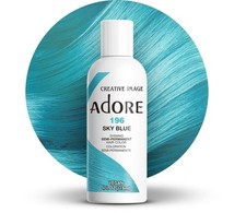 3 Pack Adore Semi Permanent Hair Dye Color 4oz  196 Sky Blu 