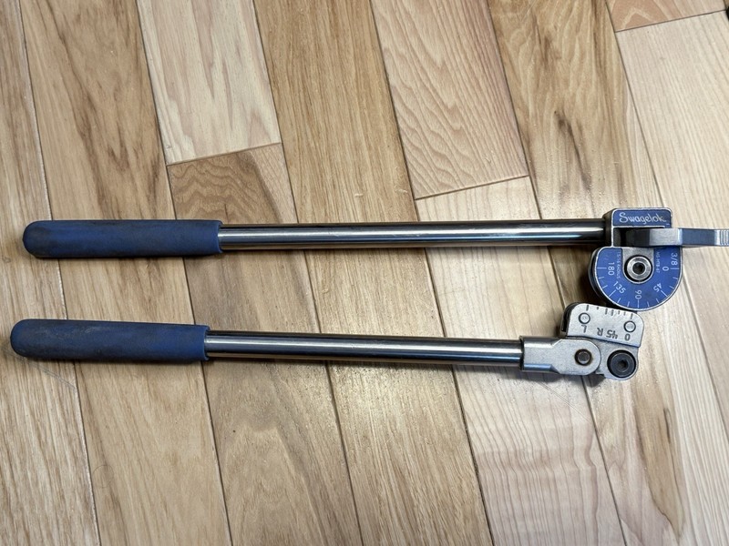 SWAGELOK 3/8 ths. TUBING BENDERS STAINLESS STEEL TUBING BENDERS COPPER TUBING