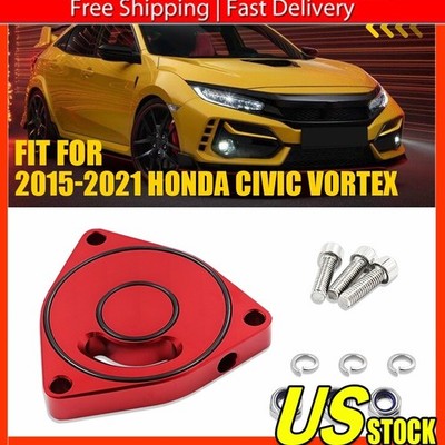 For 2015-2021 Honda Vortex Civic Blow Turbo Off Valve Spacer Plate w/ Bolts Nuts
