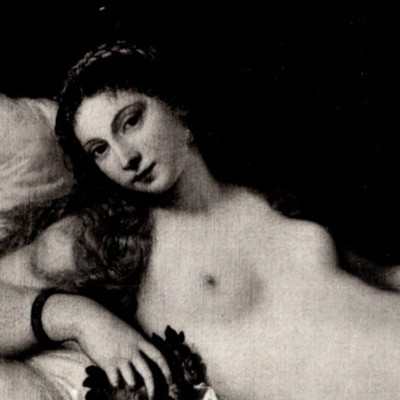 Vintage RPPC Venus of Urbino Titian Italy Florence Gallery Degli Uffizi Firenze