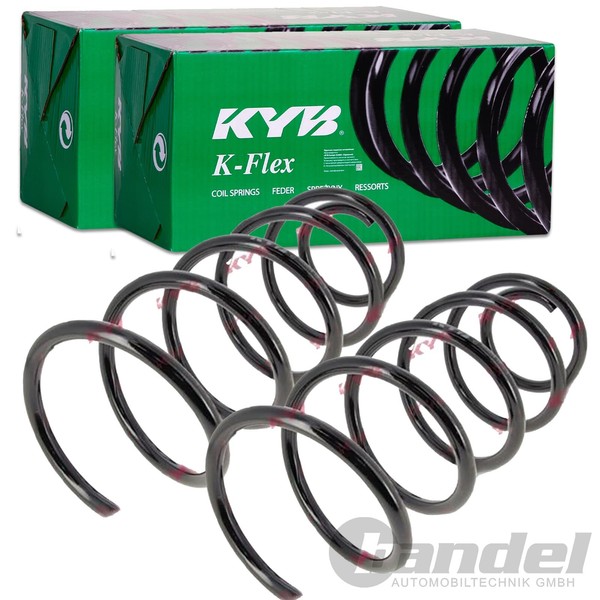 2X Kyb K-FLEX Fahrwerksfedern Vorne Passend FÜR Chevrolet Nubira Links+Rechts-image