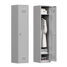 Metal Locker Cabinet Steel Cabinet for Gym/ School/Office, 71''H Storage Cabinet