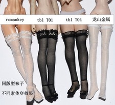 1/12 Lace High stockings Socks Clothes Female Model For 6'' Action Figure Body