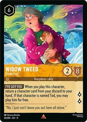 1x Widow Tweed - Kindly Soul Lorcana Winterspell Set 11