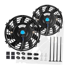 7 Inch 7  Black Universal Electric Radiator Slim Fan 12V 80W High 7  2PCS