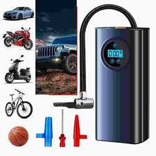 150 PSI Air Compressor Tire Inflator Fits Car Moto Bike Tires Air Pump Cordless