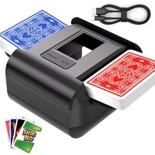 Automatic Card Shuffler, Rechargeable Cards Shuffler Machine with AUTO & Manu...
