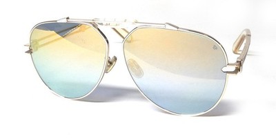 PHILIPP PLEIN SPP048 GOLDEN PLEIN SEVENTIES 033M GOLD TITANIUM ITALY SUNGLASSES