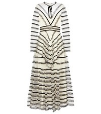 RED VALENTINO LACE TRIM TULLE GOWN DRESS SIZE I 44 UK 12 US 8