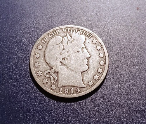 VG 1914-S Barber Half Dollar