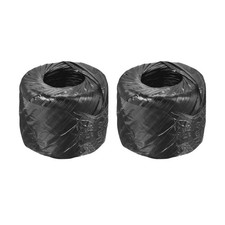 Polyester Nylon Plastic Rope Twine Bundled for Packing ,150m Black 2Pcs