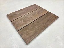 16" Very Cool Unique Set Of 3 Walnut Lumber Wood Kiln Dried Board Slab