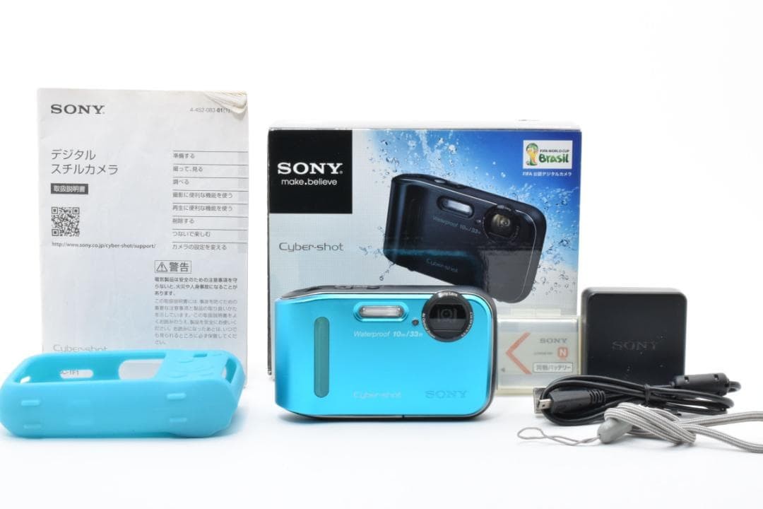 【美品】SONY Cyber-shot DSC-TF1 ブルー　動作確認済 Sony Cyber-shot DSC-TF1 Blue Tested Compact Digital Camera with