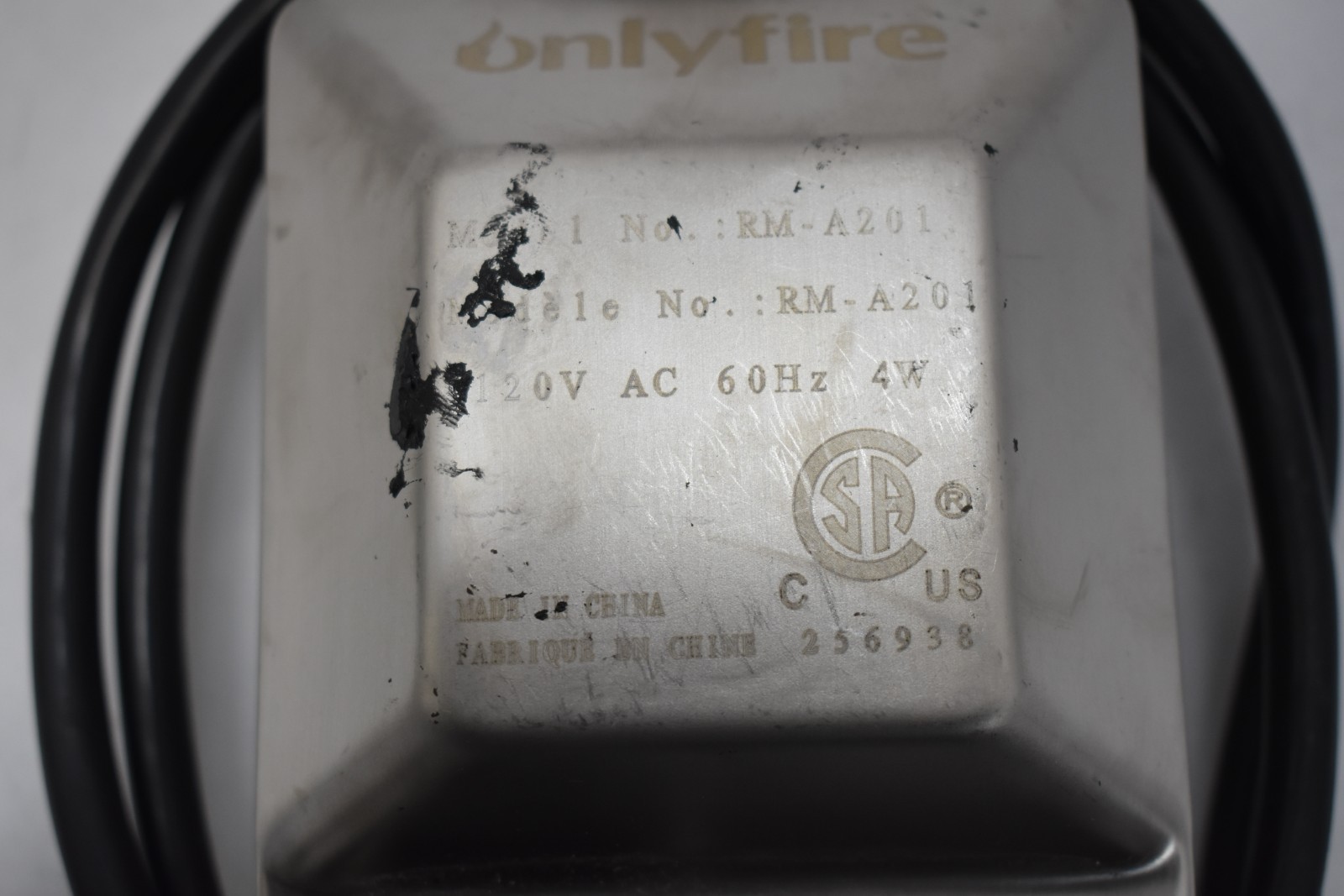 OnlyFire BBQ Grill Rotisserie Drive Motor RM-A201 120V 60Hz 4W 256937 Steel