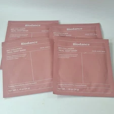 (4) BIODANCE BIO-COLLAGEN  REAL DEEP MASK SHEETS Korea - 8/2027 - FREE SHIPPING