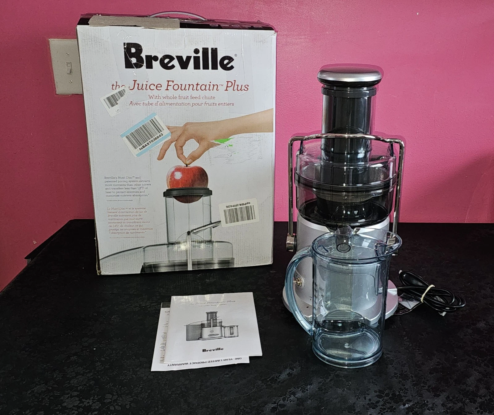 Breville JE98XL Juice Fountain Plus Centrifugal Juicer **READ**