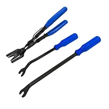  3Pcs Clip Pliers Set Auto Trim Removal Tool Kit, Car Pry Tool for Door Blue