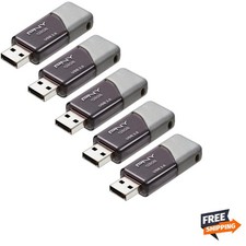 128GB Turbo Attach  3 USB 3.0 Flash Drive 5-Pack   Grey, P-FD128X5TBOP-MP, 10...