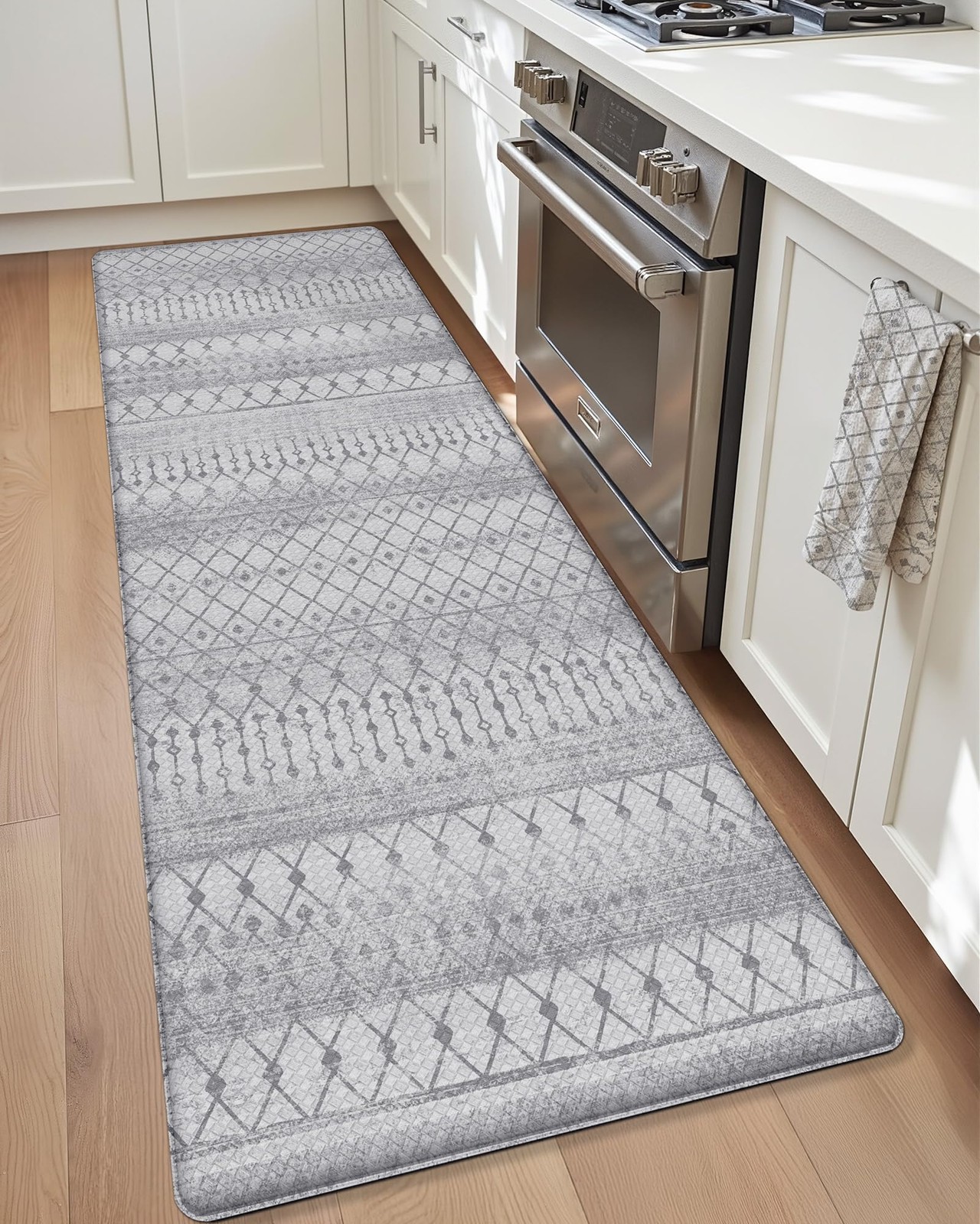 Boho Kitchen Floor Mats Anti Fatigue Cushioned Waterproof Non Slip Rug