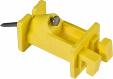 Zareba IWNY-Z Slant Nail Insulator, 25 per Bag Yelllow 