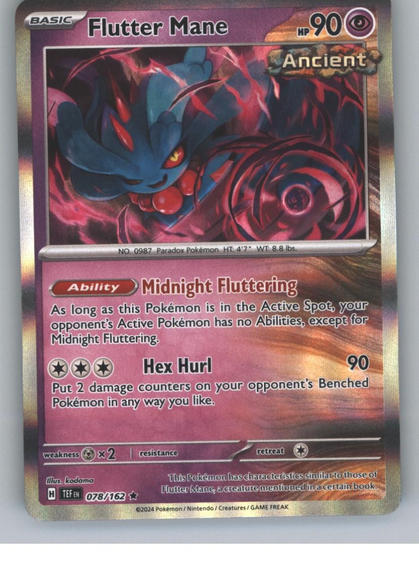 Flutter Mane Holo Rare SV05: Temporal Forces 078/162 NM