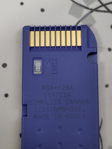 Sony Memory Stick 128MB MSA-128A Genuine Camera Memory Card - Picture 3 of 3
