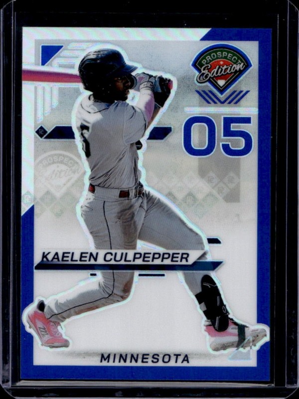 2025 Panini Prospect Edition Kaelen Culpepper Holo Ticket Blue #/149 Twins