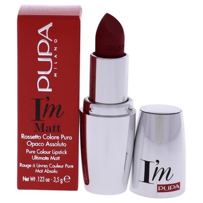 PUPA Milano I Am Matt Pure Colour 0.12 Ounce (Pack of 1), 072 Velvet Ruby 