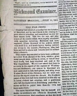 CAPITAL OF THE CONFEDERACY Richmond Virginia American Civil War 1864 Newspaper