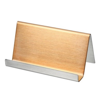 Business Kartenhalter Gebürstet 304 Edelstahl Name Display Stand Rose Gold