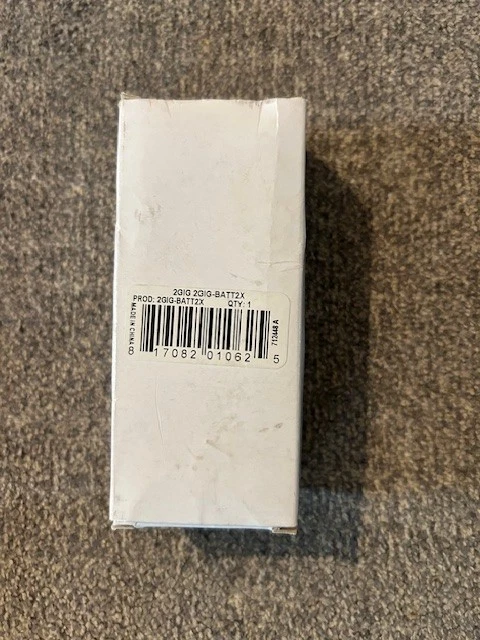 Brand New 2Gig 2GIG-BATT1 Standard Alarm Back Up Battery for 2Gig Panel 2020 - Image 2 of 2