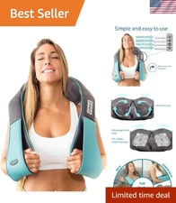 Shiatsu Full Body Massager with Heat - 2.96 lbs Pillow for Ultimate Relaxation