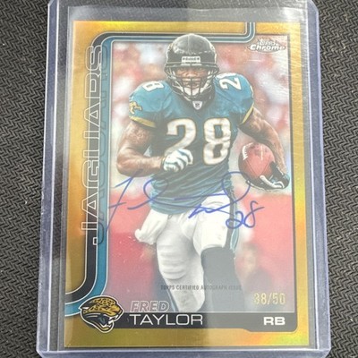 2025 Topps Chrome Fred Taylor Chrome Legends Autographs Auto #CLA-FT Jaguars /50