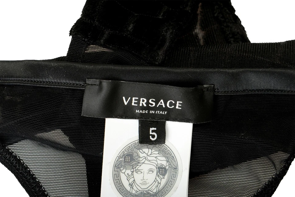 Женские бархатные трусики Versace Gold Medusa Croc размер 5 США XL IT 46 - Изображение 4 из 4