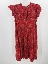 Pre-Owned Ulla Johnson Orange Size 4 Knee Length Sleeveless Dress