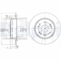2X Delphi Bremsscheibe BG3979 FüR Honda CR 5 2 Crossroad RD5 RT3