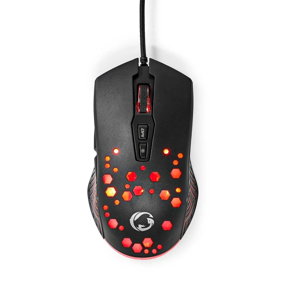 Nedis 7200 dpi RGB Wired Gaming Mouse with 7 Buttons - Image 2 of 4