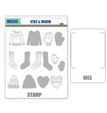 STAY & WARM Stamps and Metal Cutting Dies DIY Scrapbooking Album Card