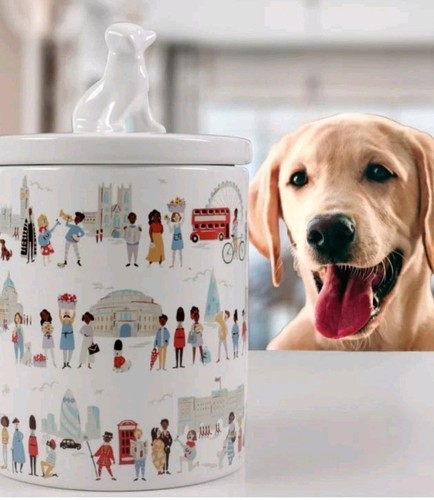 Cath Kidston Keramik Haustier Leckerli Glas. London Print Design. - Bild 2 von 3