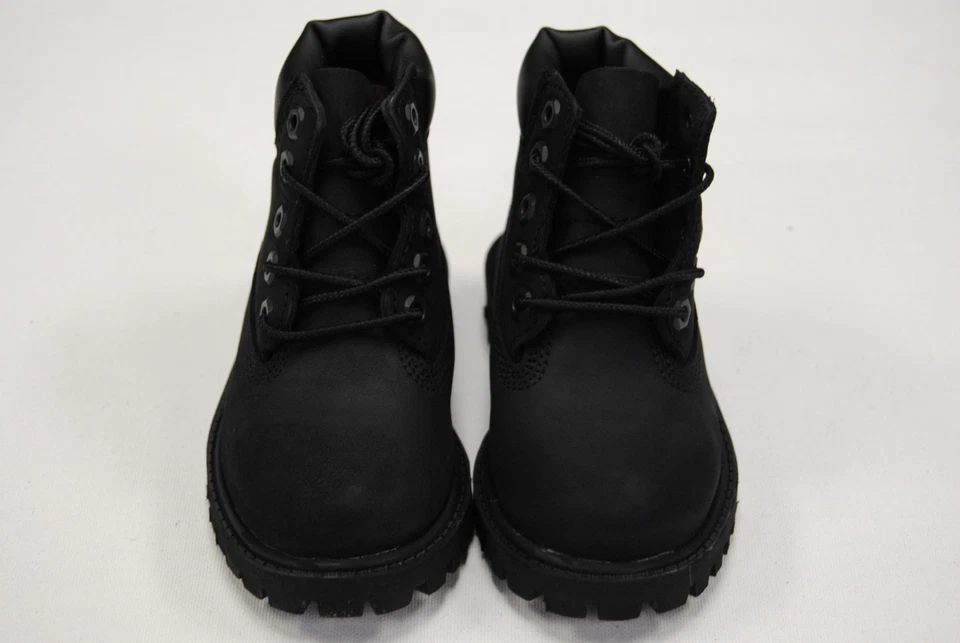NEW TODDLER TIMBERLAND TB112807001 6" PREMIUM WATERPROOF BOOT BLACK NUBUCK - Image 2 of 4