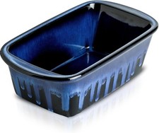 Ceramic bread pan, 9 inches × 5 inches recta...