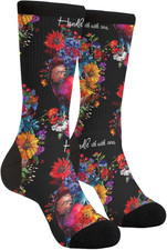 Novelty Socks Casual Crew Mid Calf Dress Socks for Women Men