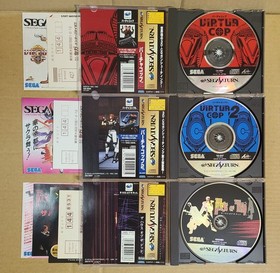 SEGA SATURN VIRTUA GUN 2 Controllers Boxed VIRTUA COP 1 2 House of the dead #5