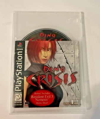 Dino Crisis (Sony PlayStation 1, 1999) with pamphlet