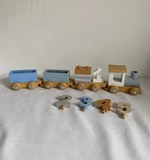 Wooden Montessori Toy  Train Set