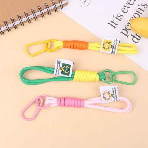 1Pc Braid Lanyard Phone Strap Carabiner Cord Bag Hanging Rope Keychain Pendant - 第 9/18 張圖片