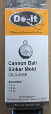 Do-It Cannon Ball Sinker Mold 4-5-6 Oz Cavities D3186.