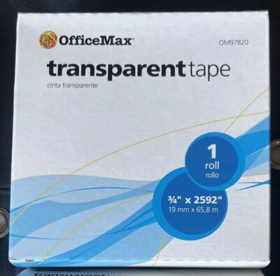 Large Roll Transparent Tape 3/4'' X 2592 Office Max