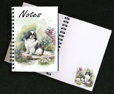 Japanese Chin Dog Notebook/Notepad + small image on each page by Starprint