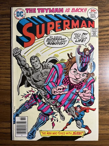 SUPERMAN 305 HIGHER GRADE ERNIE CHAN COVER BIZZARO DC COMICS 1976 VINTAGE
